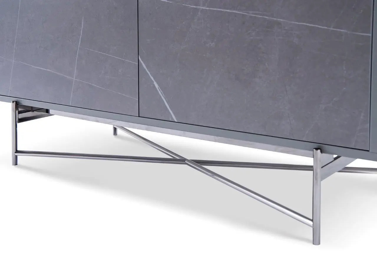 Adriana Grey Marble Effect Sideboard