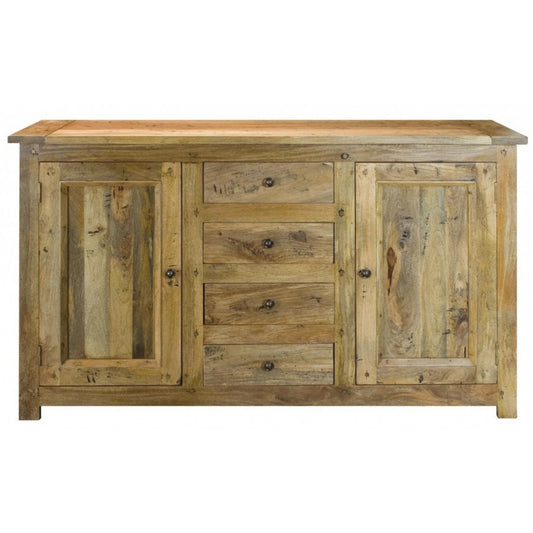 Solid Mango Granary 4 Drawer Sideboard