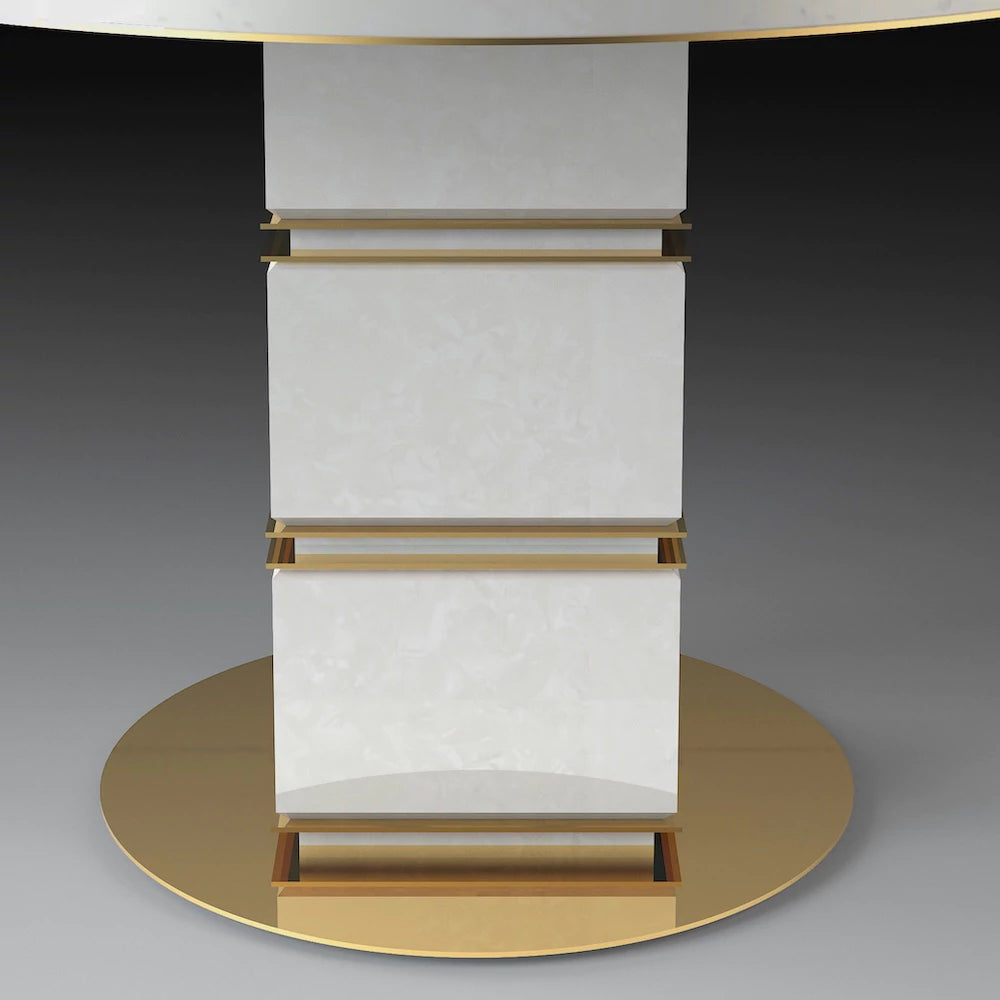 Mother of Pearl Exclusive Round Dining Table