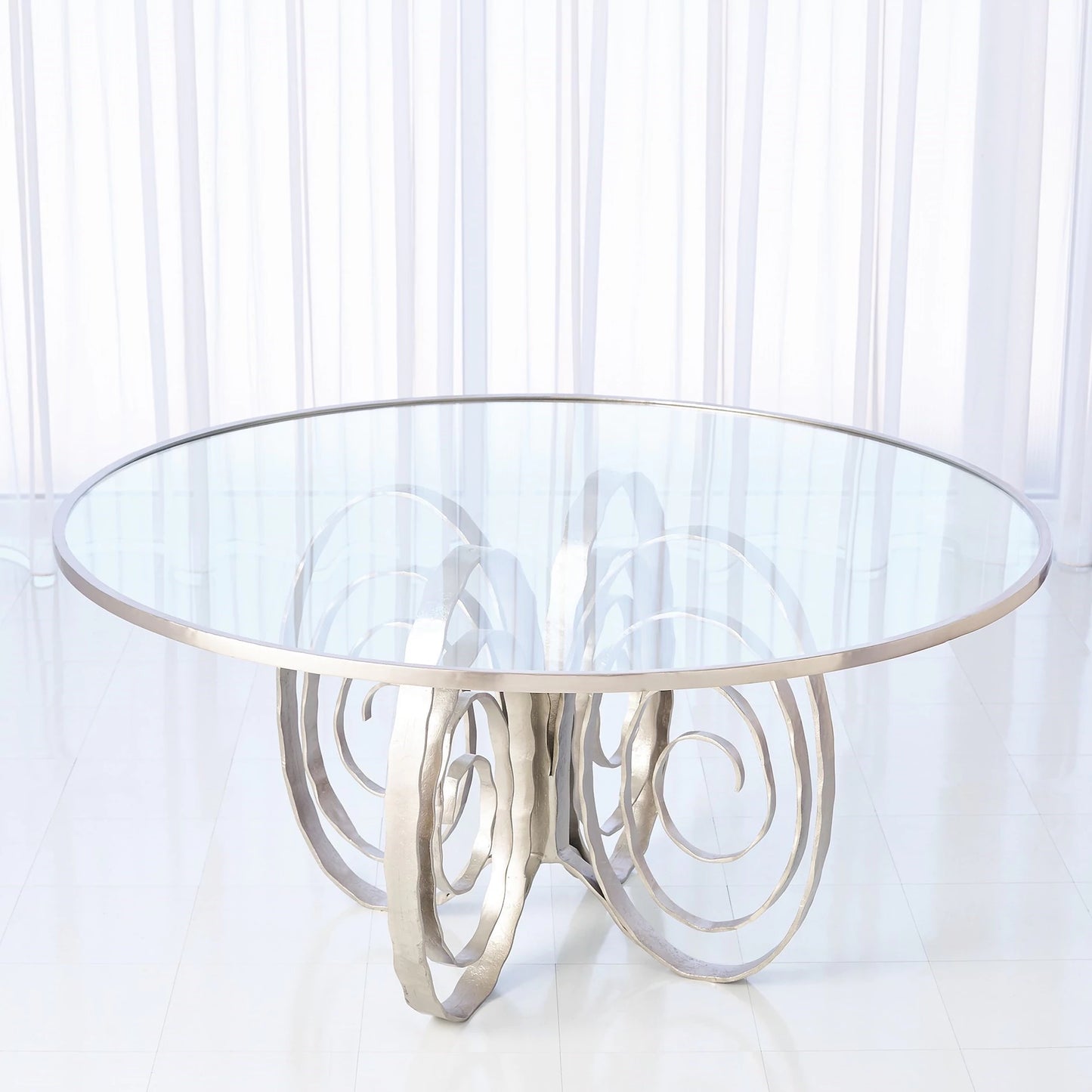 Round Glass Dining Table