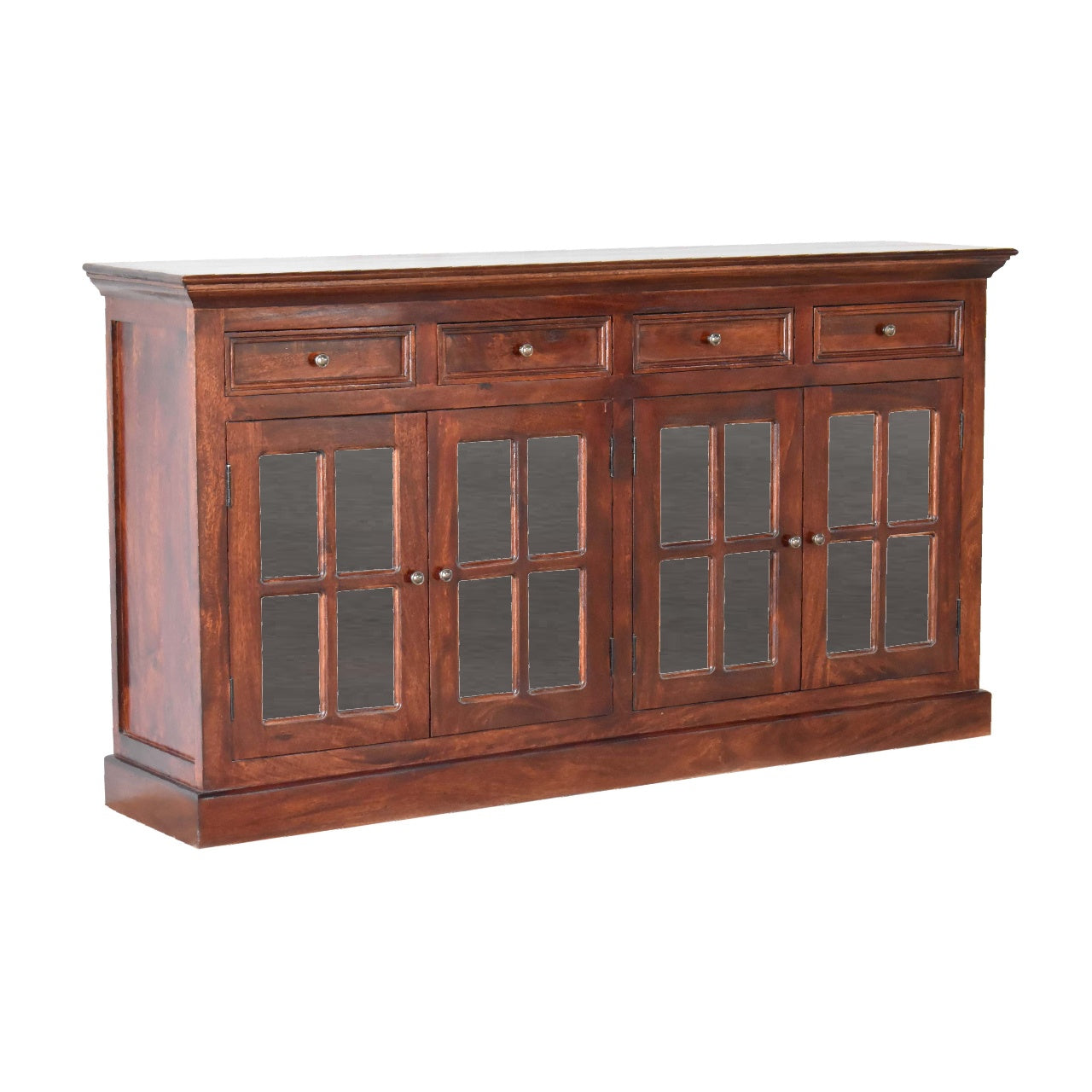 Solid Mango Large Cherry Glazed Sideboard