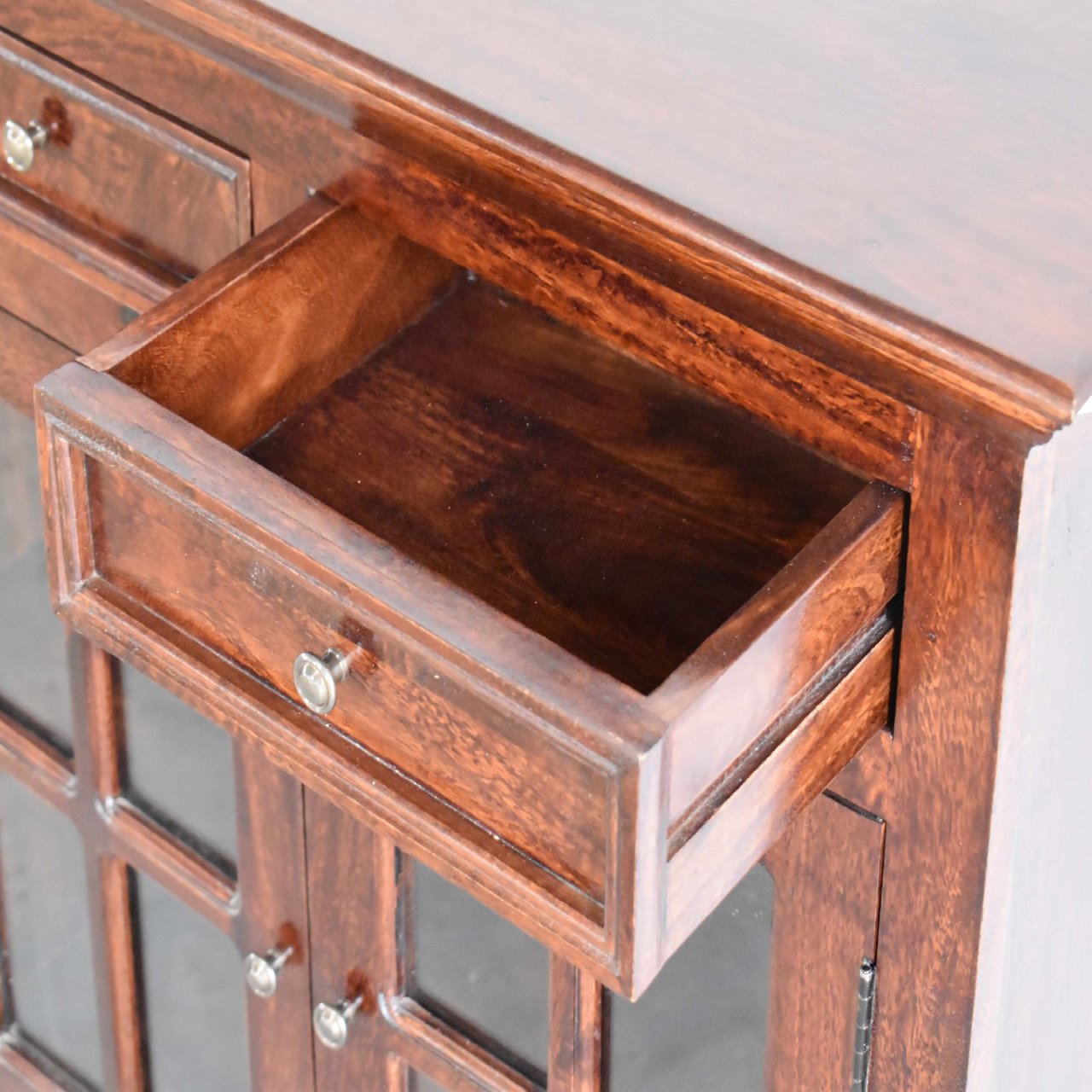 Solid Mango Large Cherry Glazed Sideboard