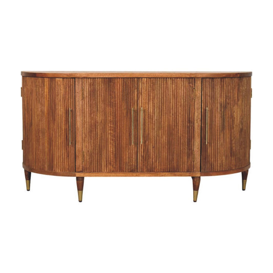 Solid Mango Ravello Curved 4-Door Sideboard