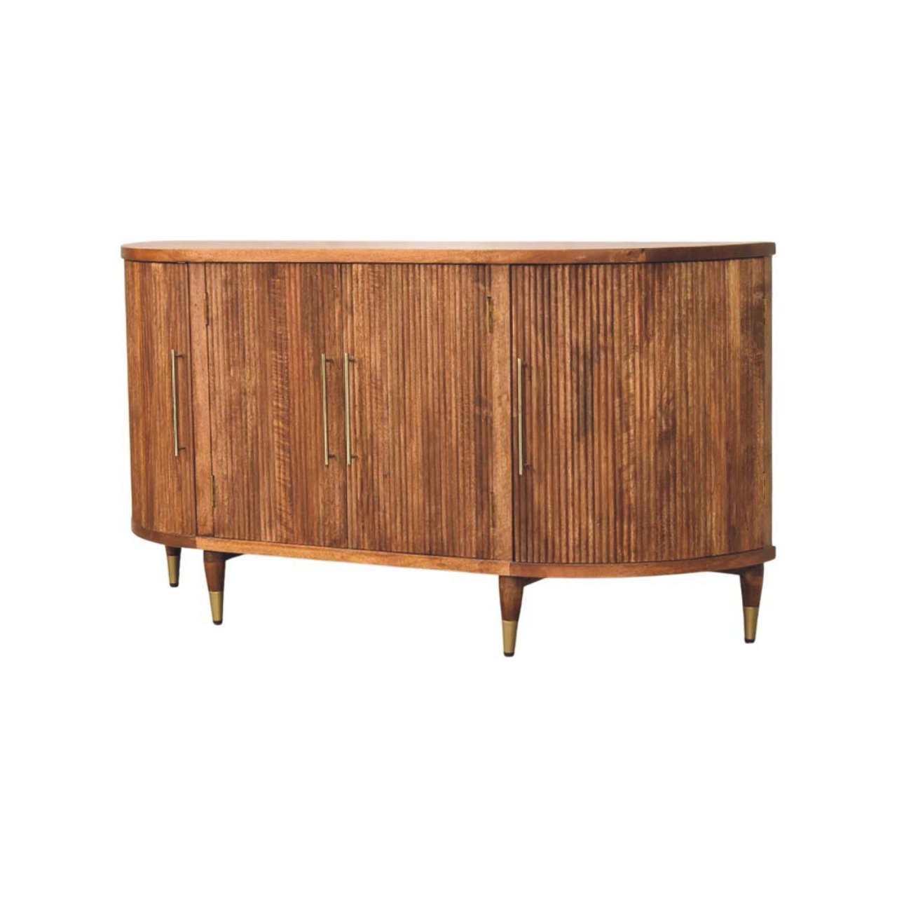 Solid Mango Ravello Curved 4-Door Sideboard
