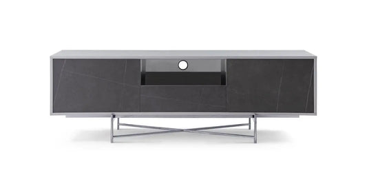 Adriana Grey Marble Contemporary Sideboard