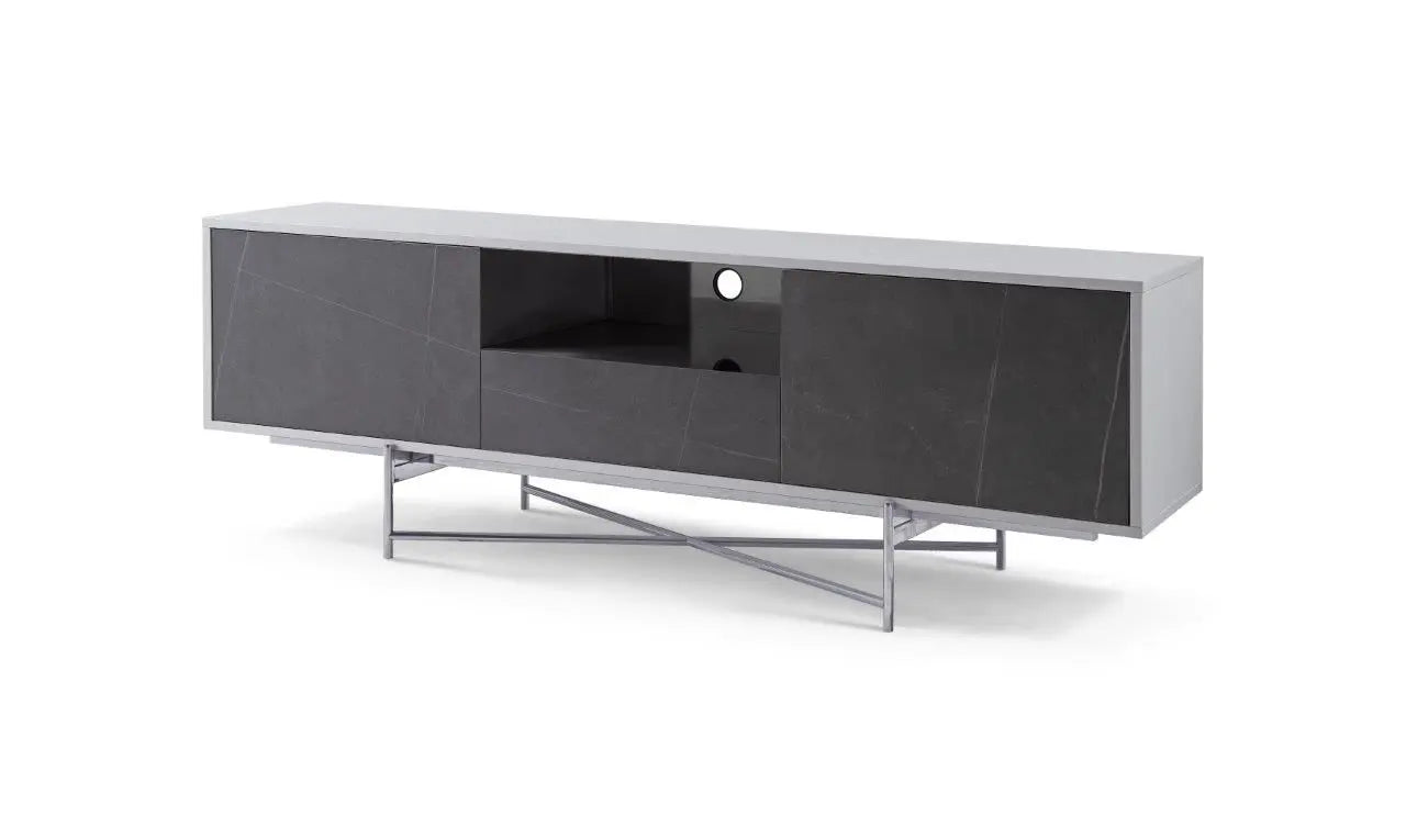 Adriana Grey Marble Contemporary Sideboard