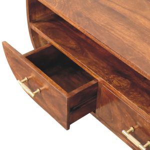 Agra Chestnut Finished Mango Wood Coffee Table