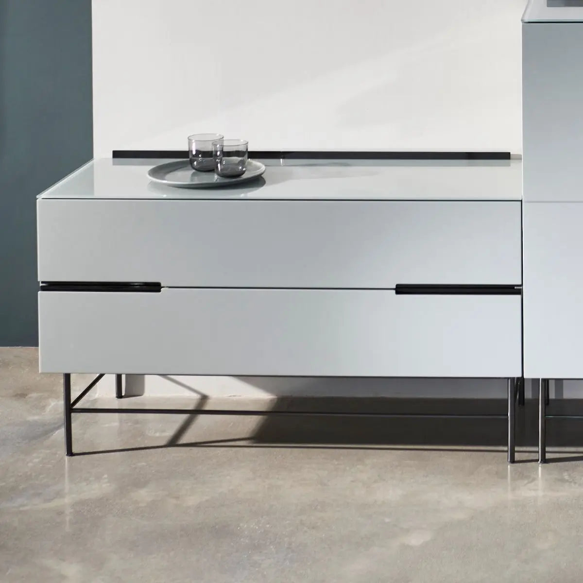 Alberto White Sideboard with Drawers