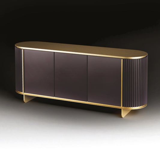 Contemporary Lacquered Curved Sideboard