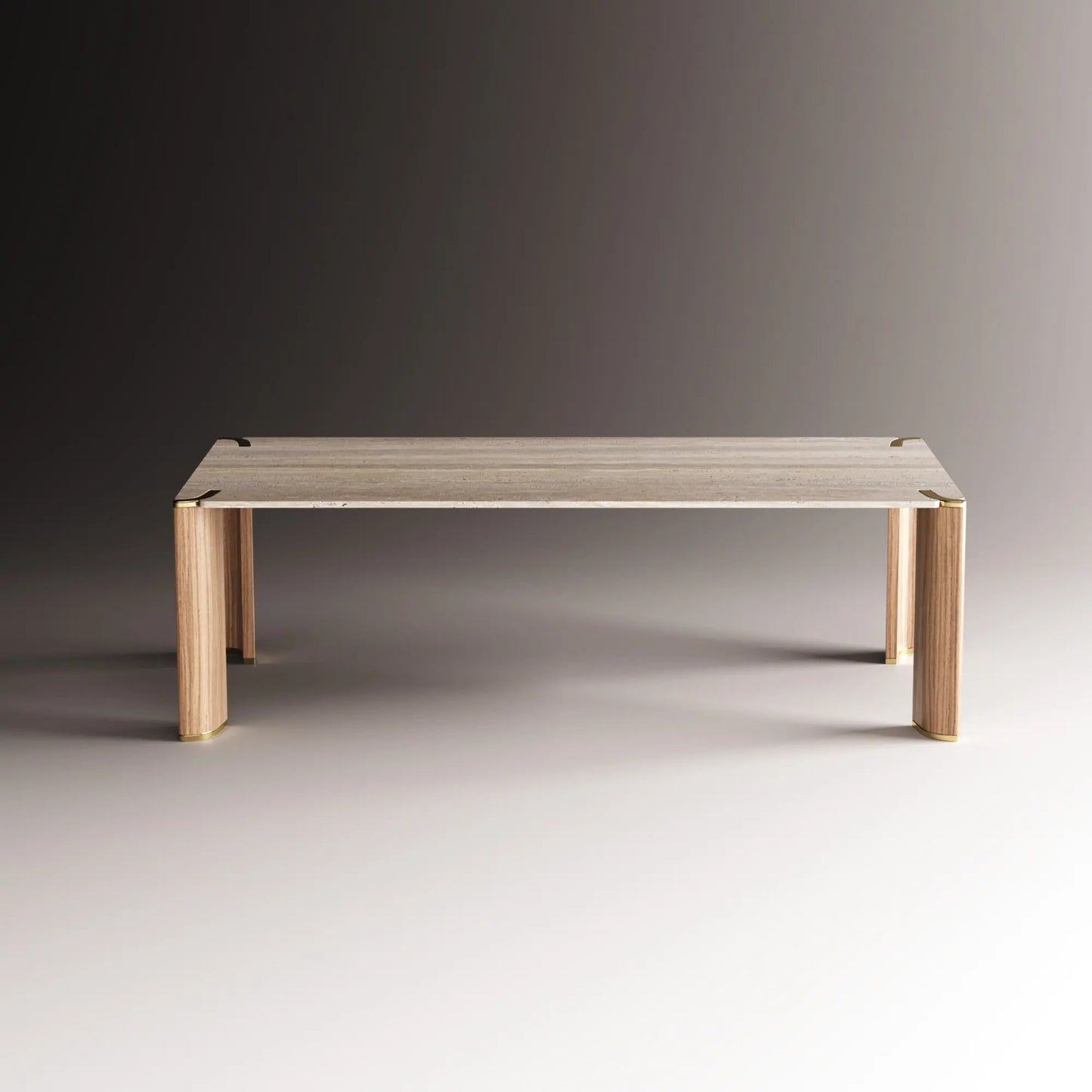 Contemporary Rectangular Stone Dining Table