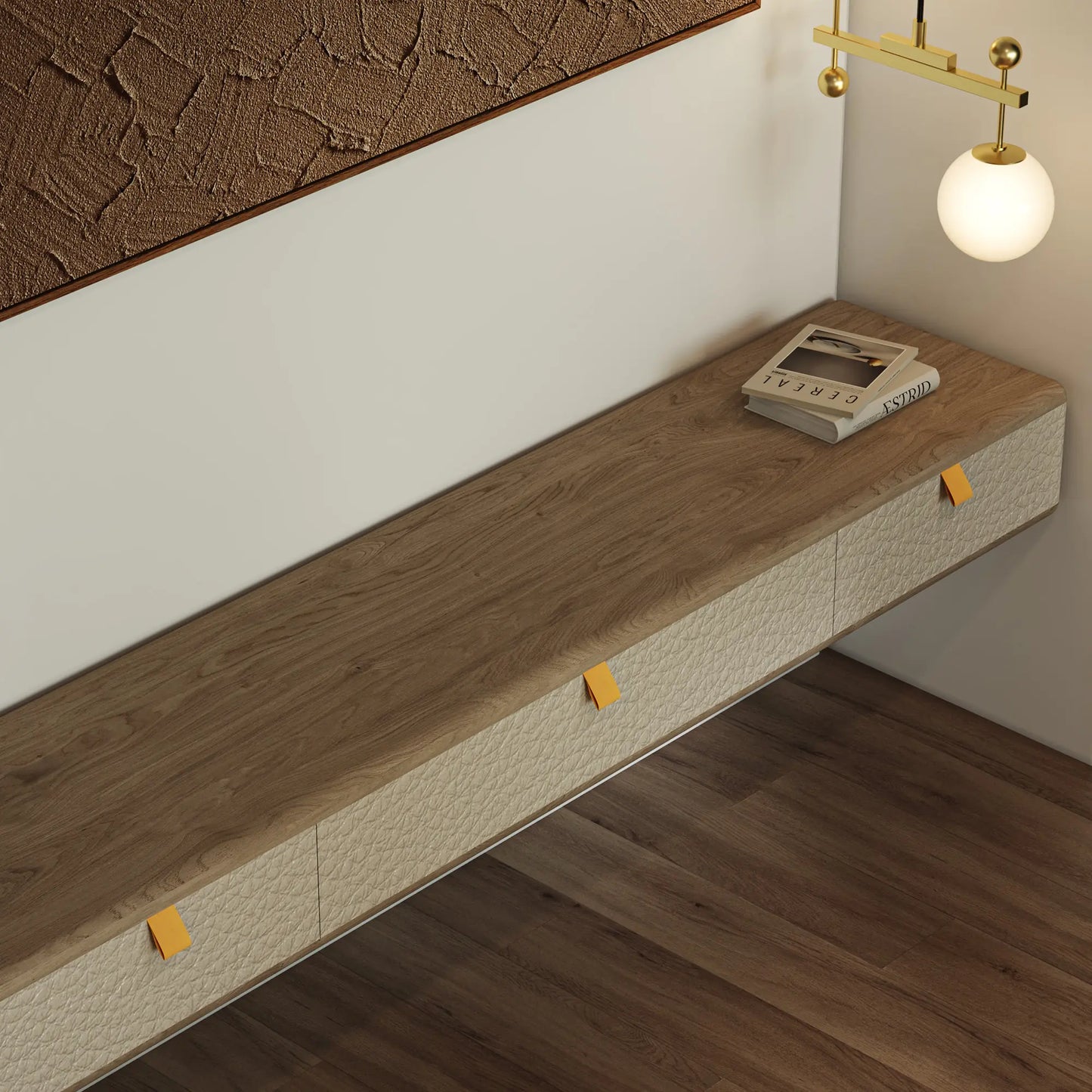 Contemporary Veneered Floating Sideboard