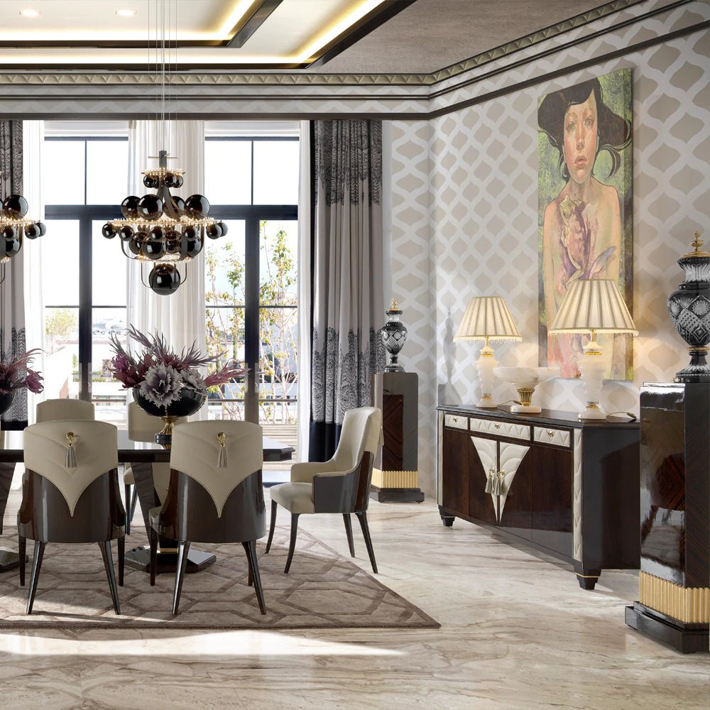 Designer High-End Art Deco Inspired Buffet Sideboard