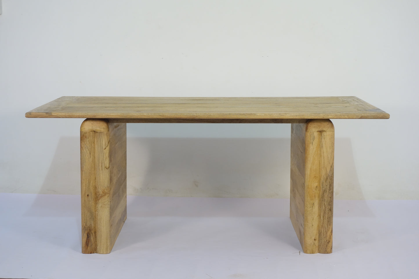 Dewan Wooden Sq. Design Wood Top Dining Table