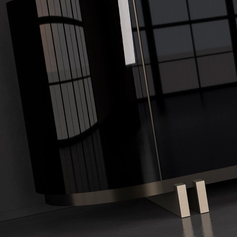 Exclusive Italian Marble-Topped Luxury Sideboard