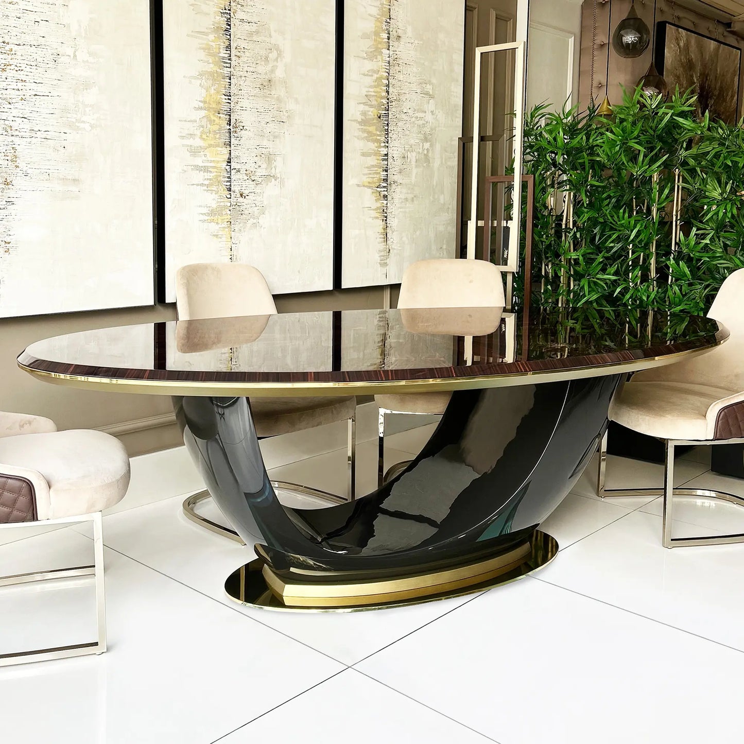 Exclusive Oval Designer Dining Table
