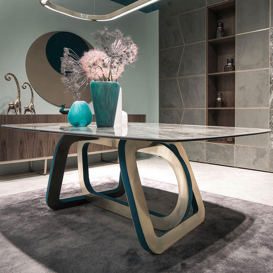 High End Italian Designer Modern Round Dining Table