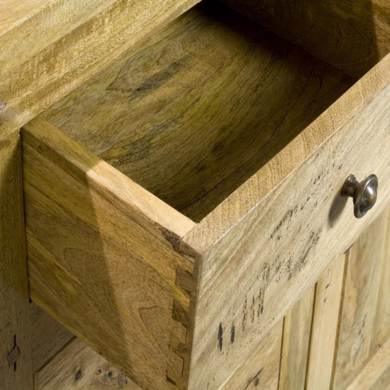 Solid Mango Granary 4 Drawer Sideboard
