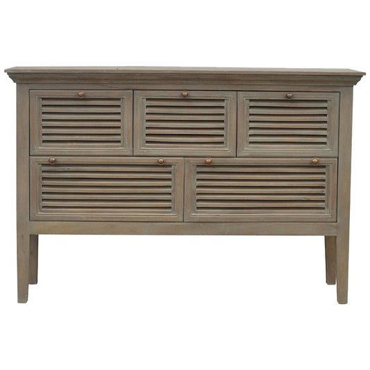 Grey Wash Shutter Buffet Sideboard
