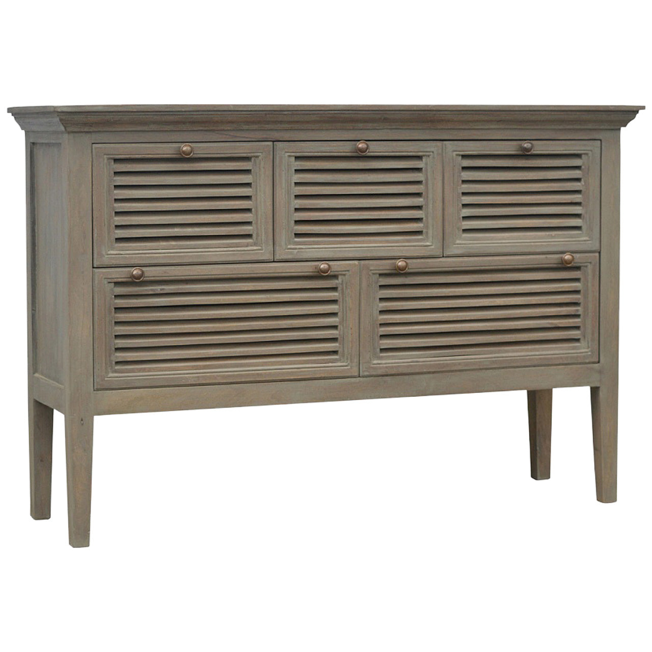 Grey Wash Shutter Buffet Sideboard
