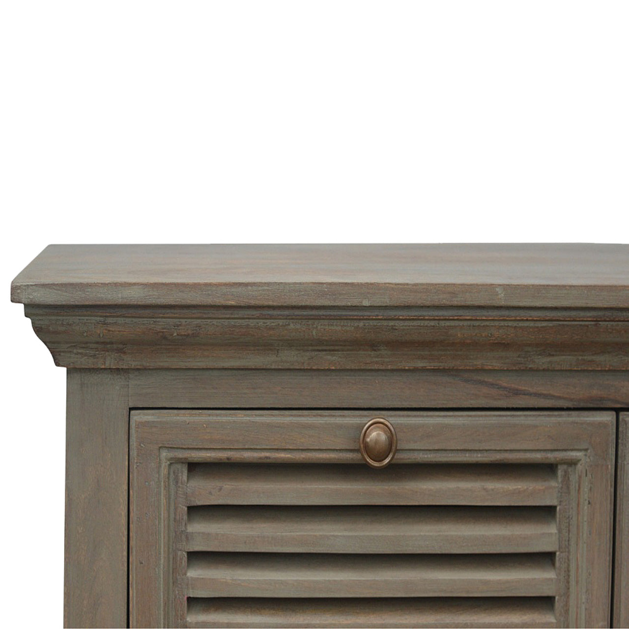 Grey Wash Shutter Buffet Sideboard