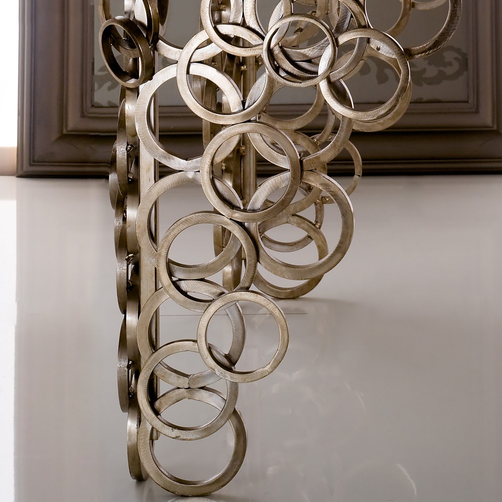 High-End Contemporary Italian Silver Dining Table