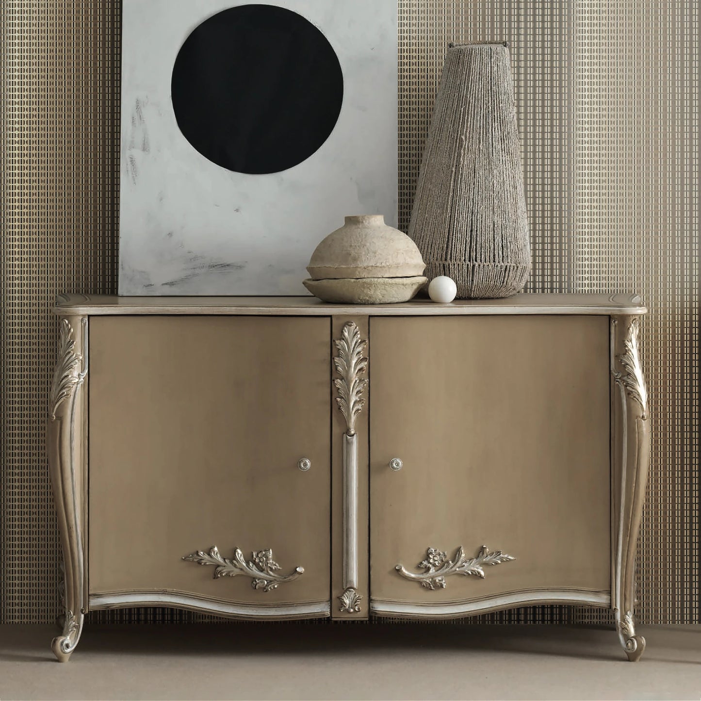 High-End Rococo-Inspired Sideboard