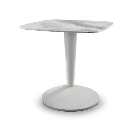 Iona White Gloss Pedestal Dining Table