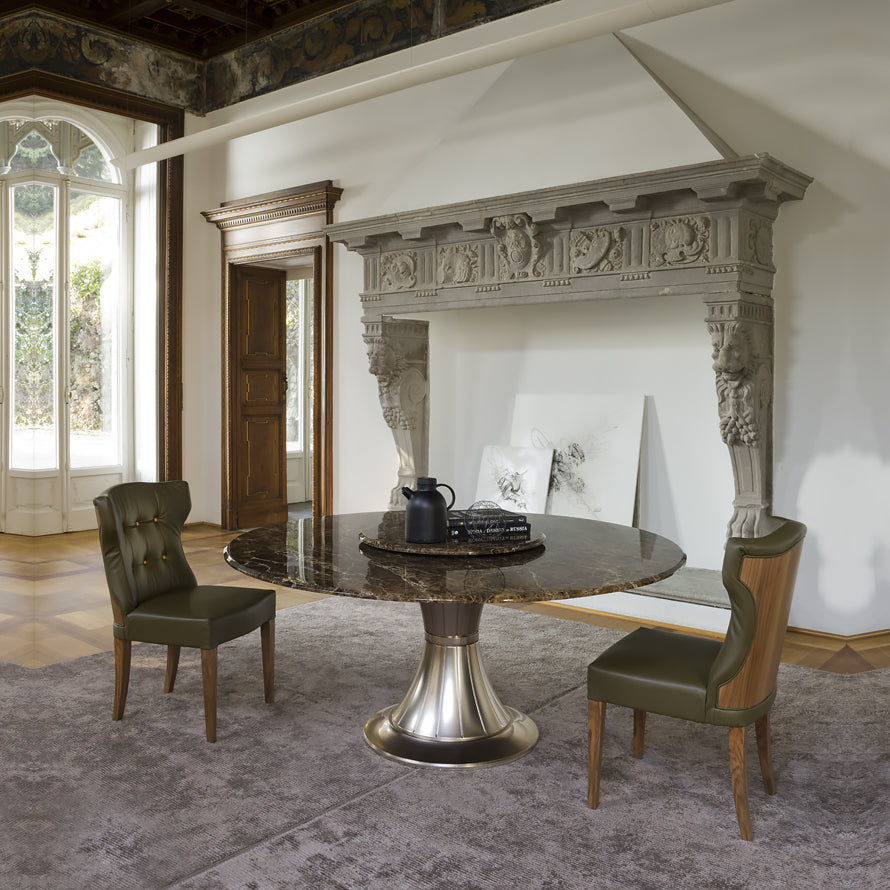 Italian High End Round Marble Dining Table