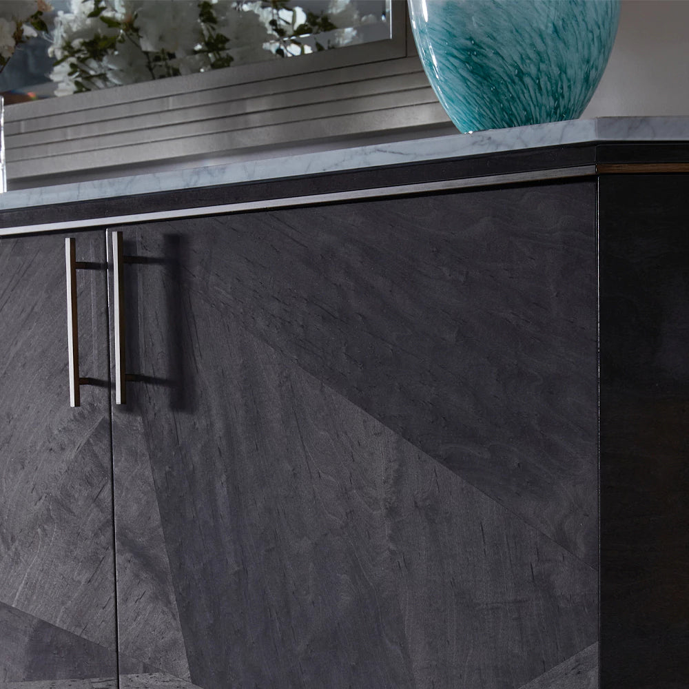 Luxury Marble Top Veneer Sideboard