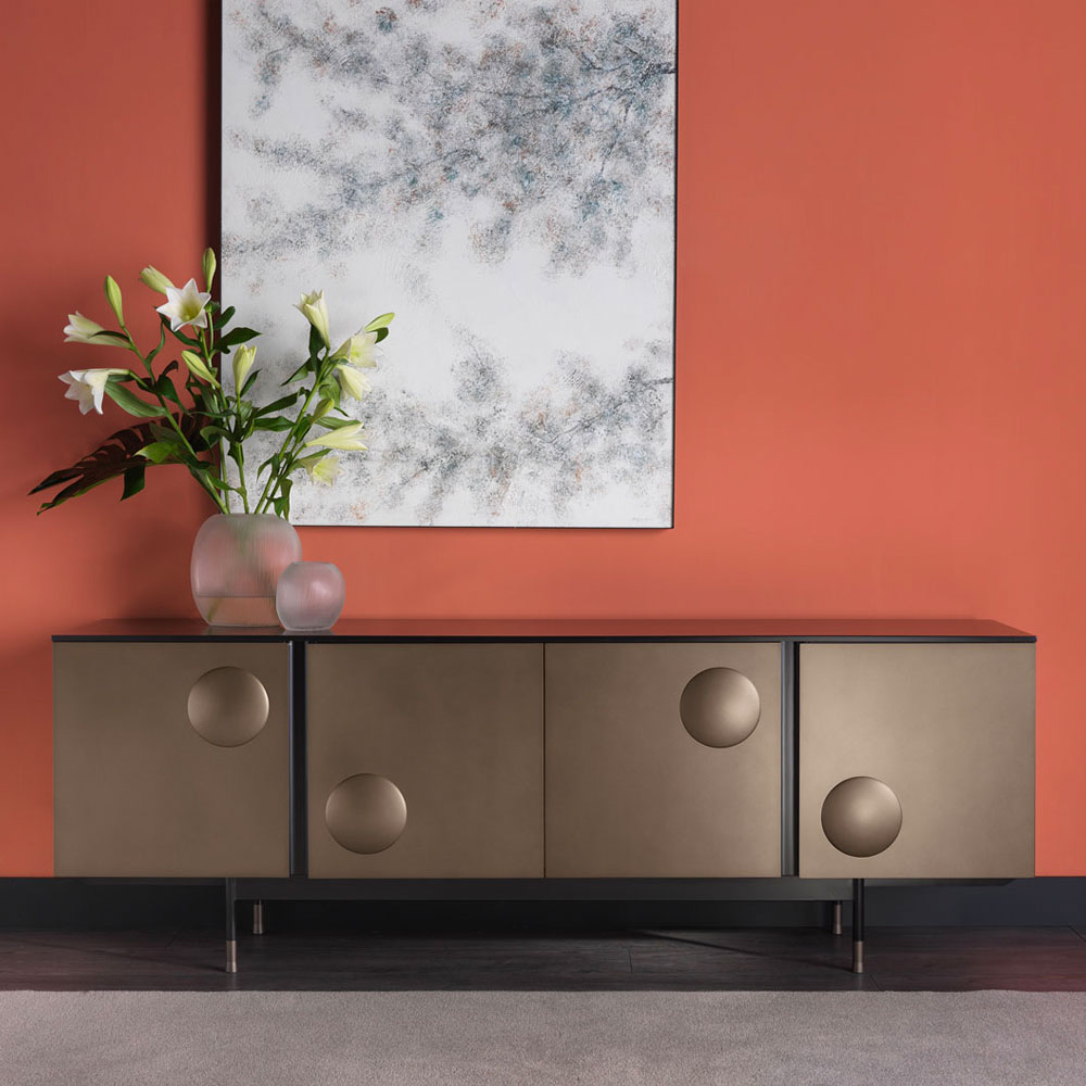 Modern Industrial 4-Door Sideboard