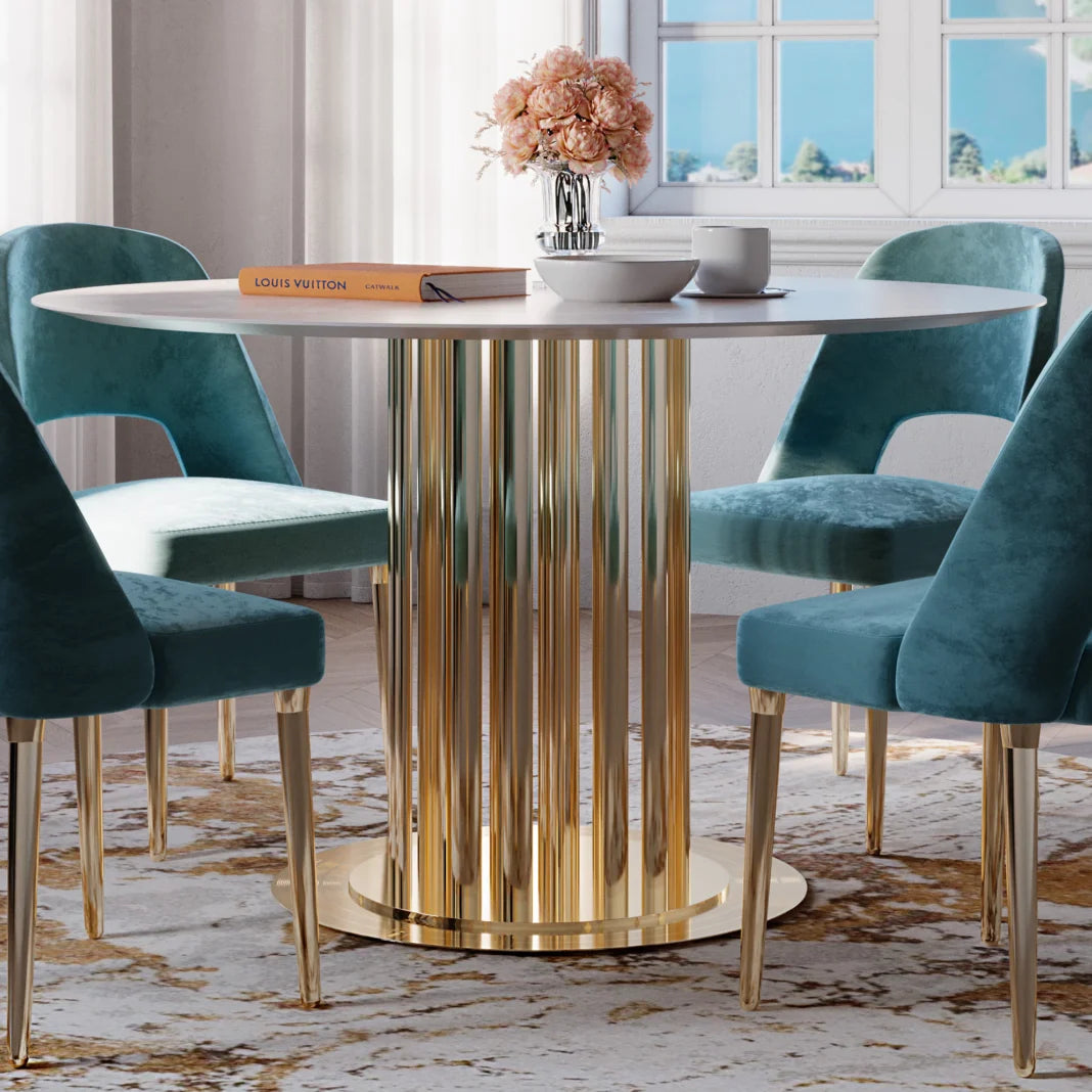 Modern Round Marble Dining Table