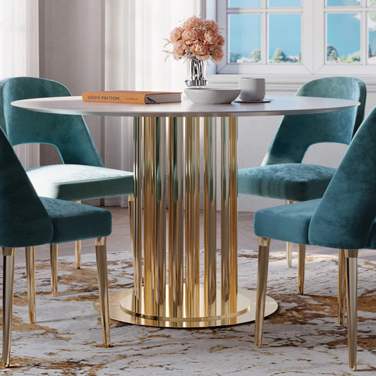 Modern Round Marble Dining Table