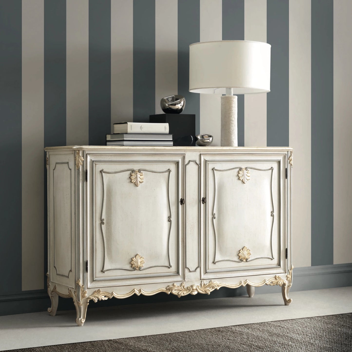 Rococo Inspired Two Door Sideboard