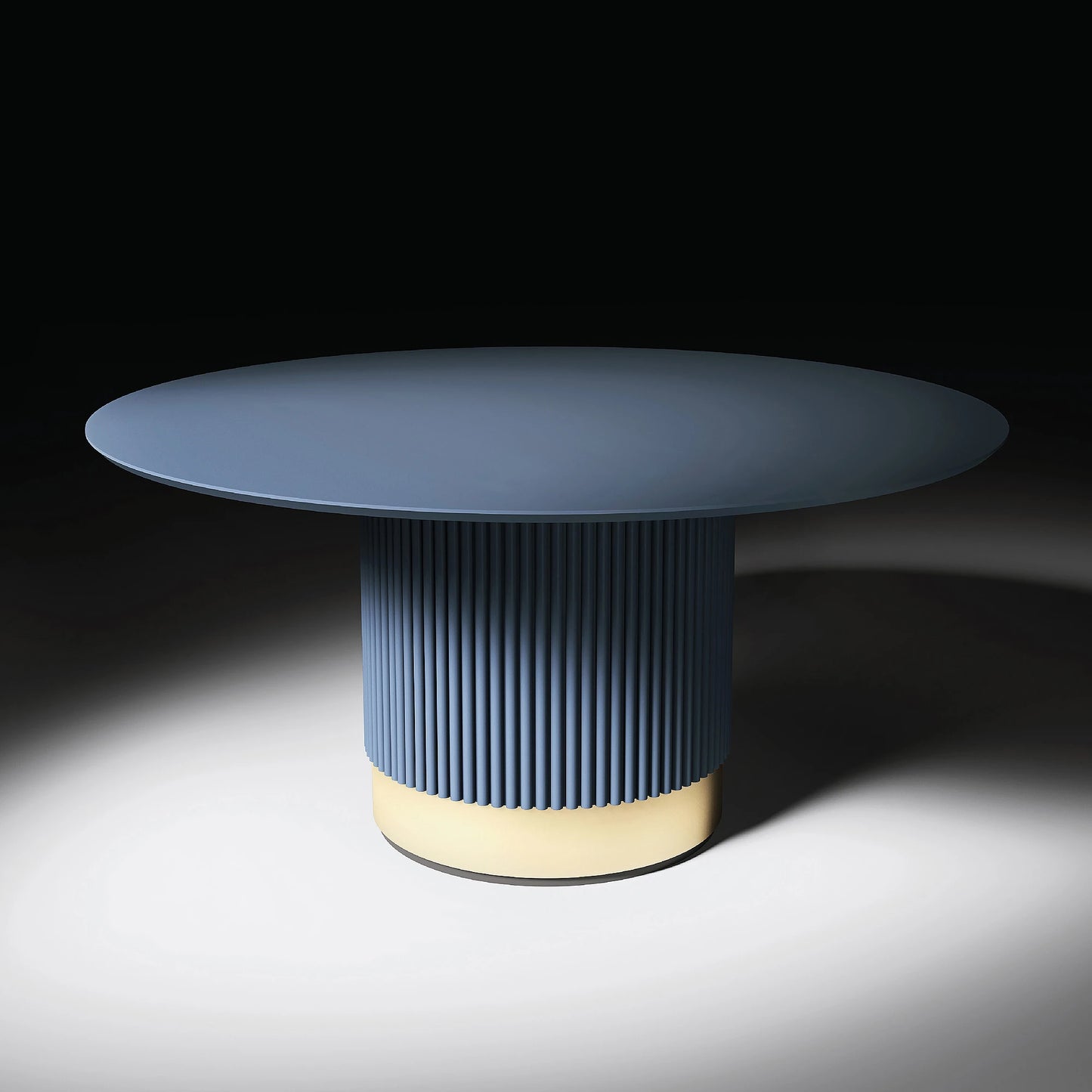 Round Contemporary Lacquered Dining Table