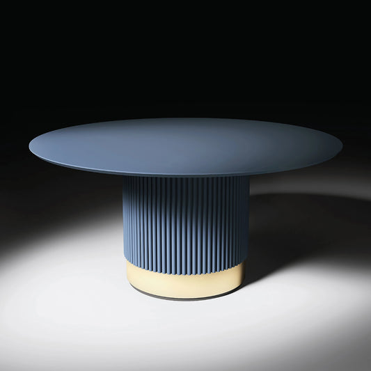 Round Contemporary Lacquered Dining Table