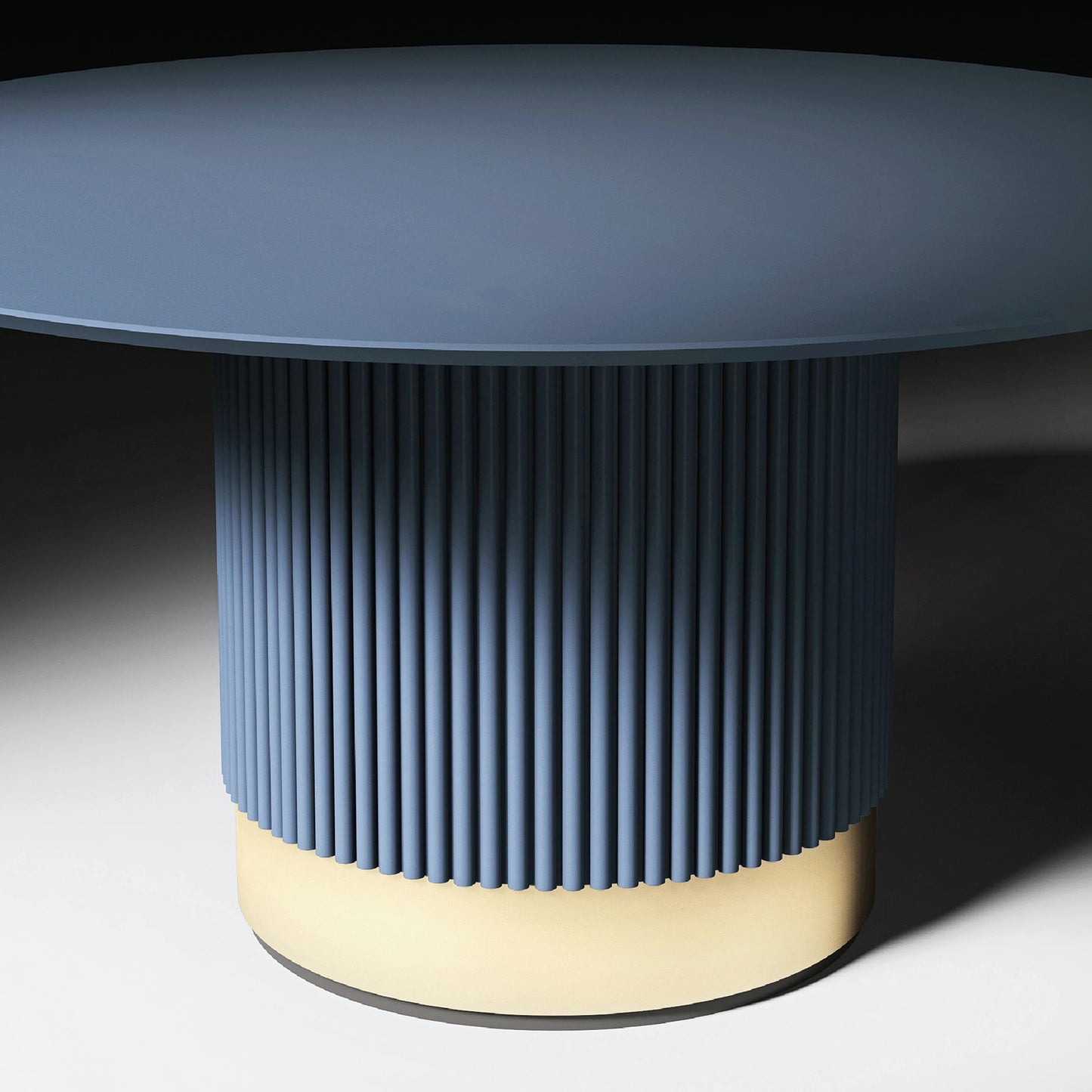 Round Contemporary Lacquered Dining Table
