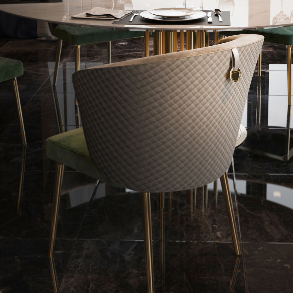 Round Marble Dining Table & Chairs Set