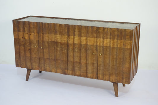 Solid Mango Indok Marble Top Sideboard
