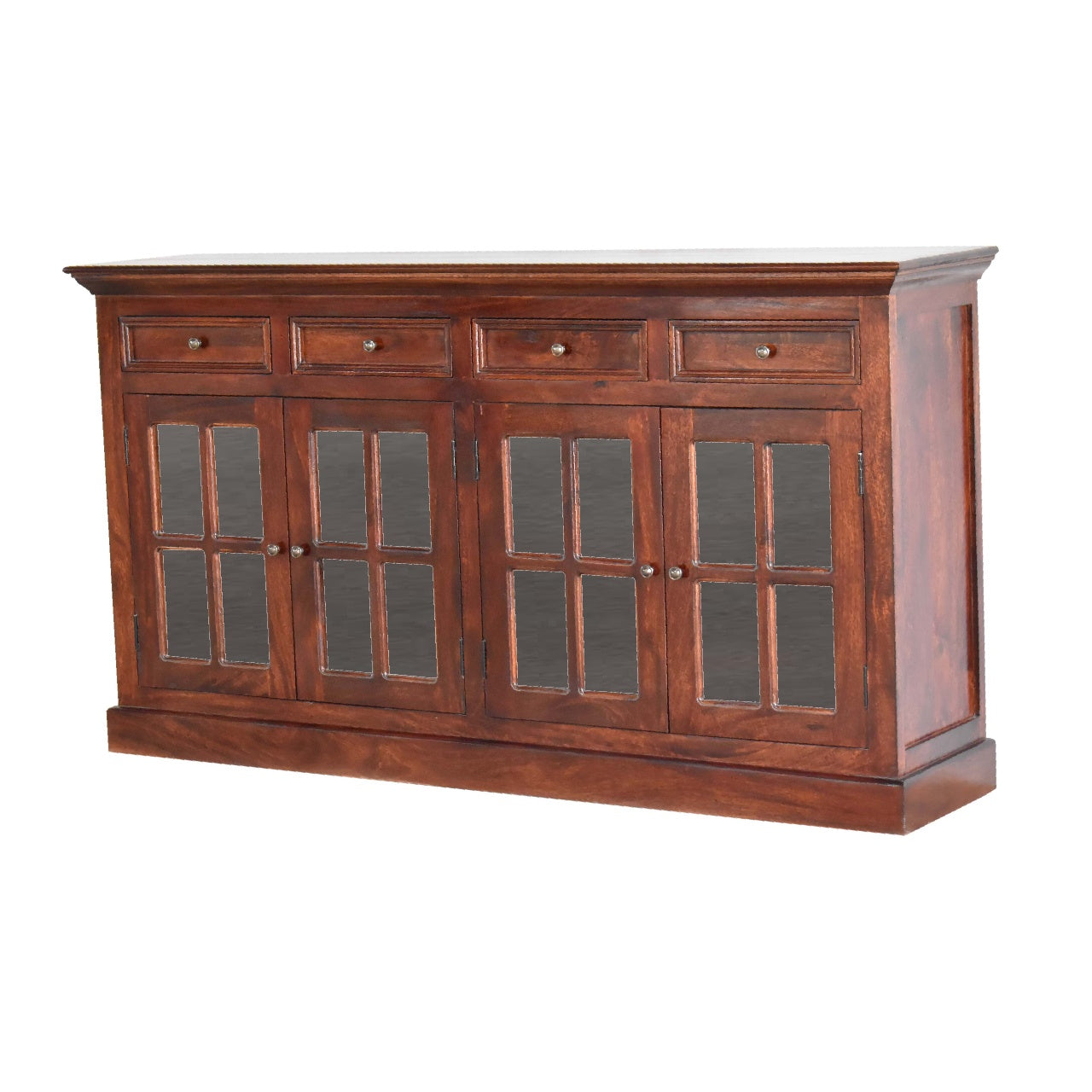 Solid Mango Large Cherry Glazed Sideboard