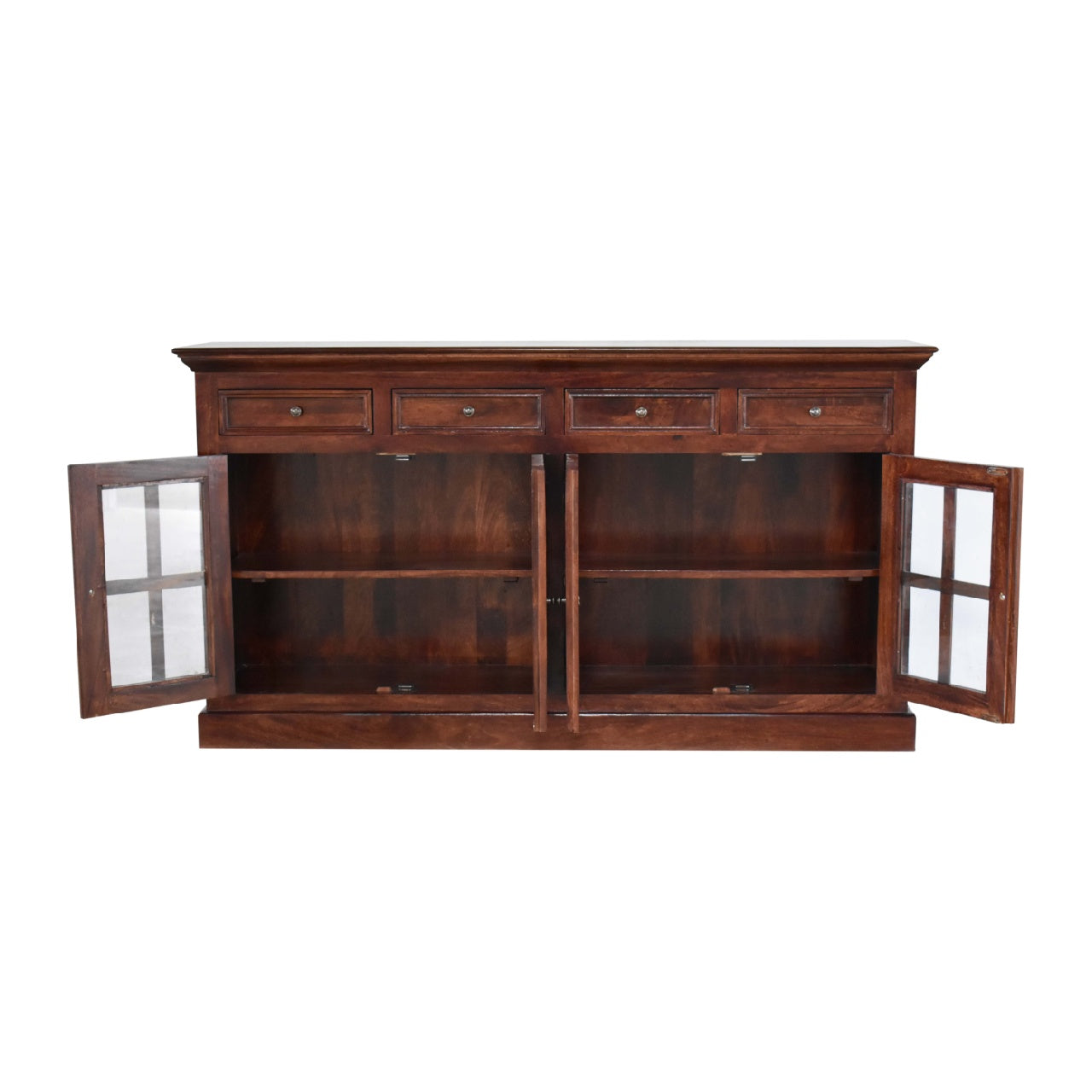 Solid Mango Large Cherry Glazed Sideboard