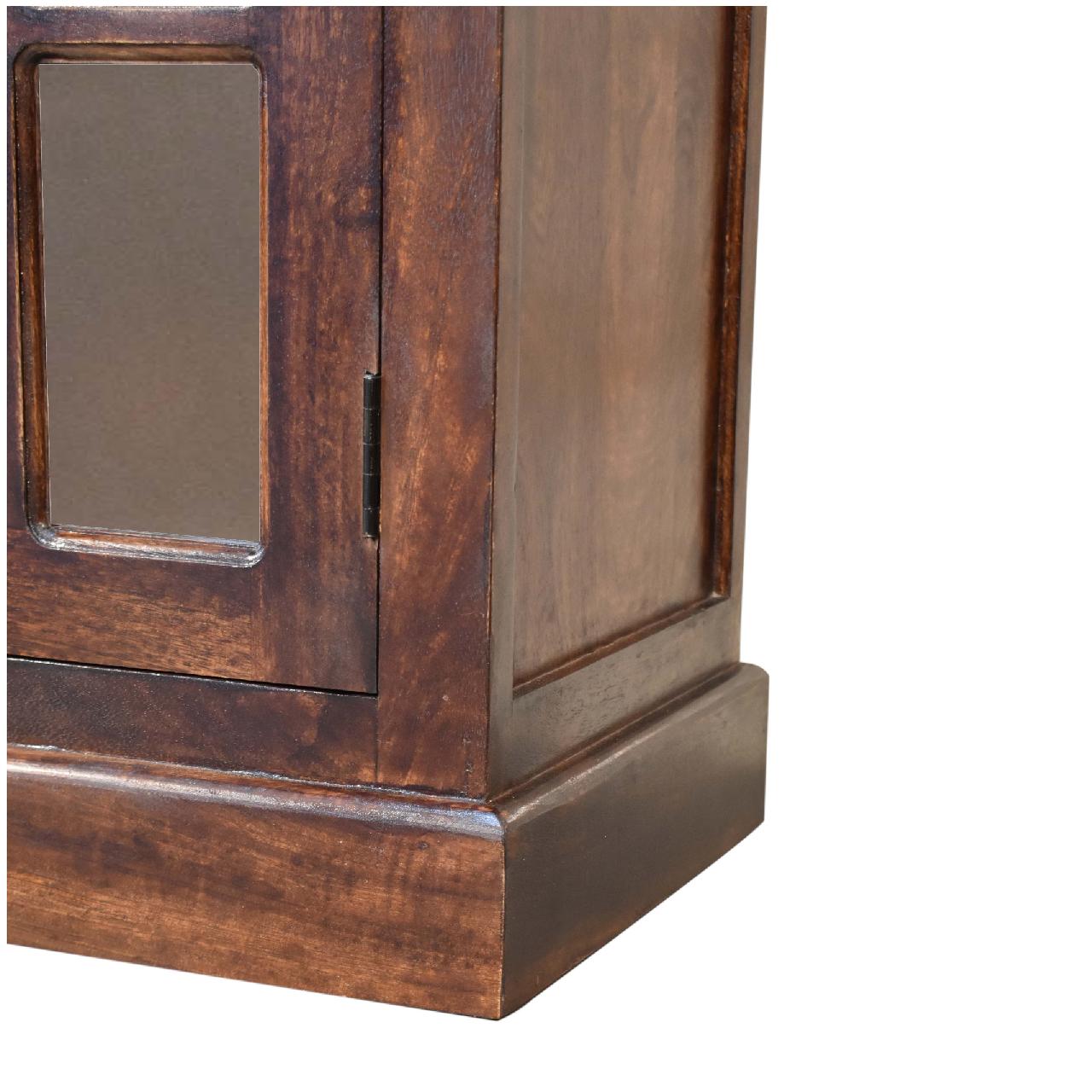 Solid Mango Light Walnut Glazed Sideboard