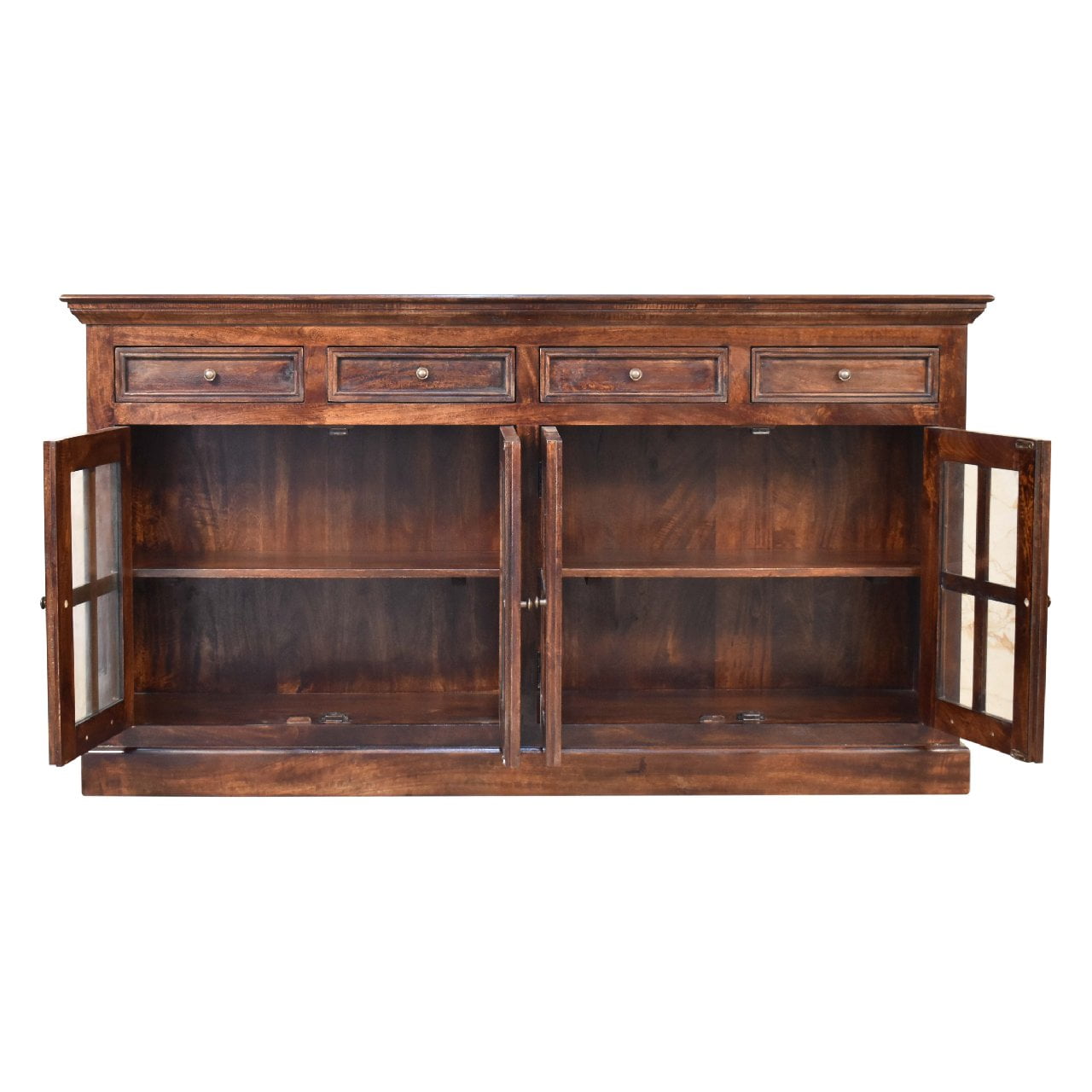 Solid Mango Light Walnut Glazed Sideboard