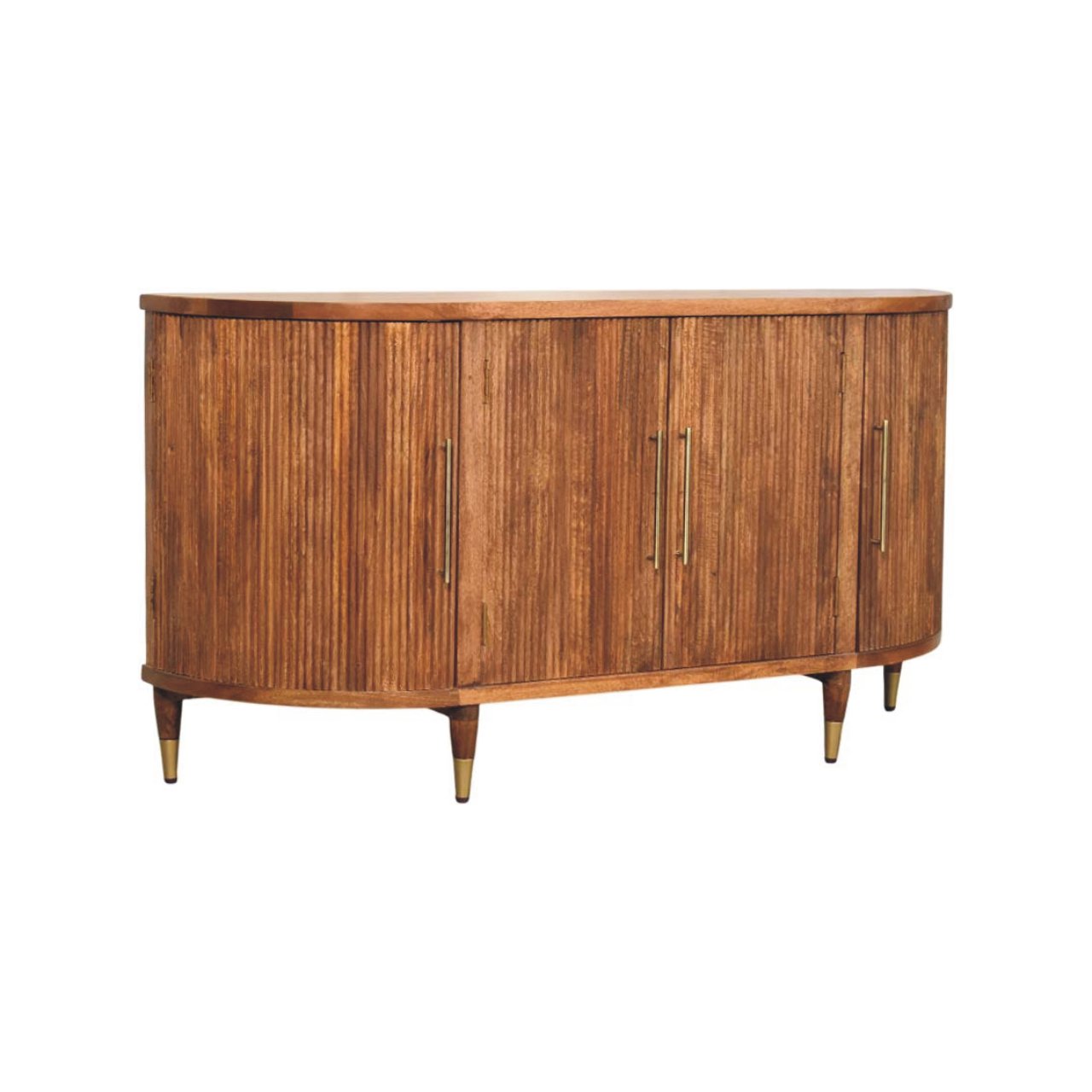 Solid Mango Ravello Curved 4-Door Sideboard