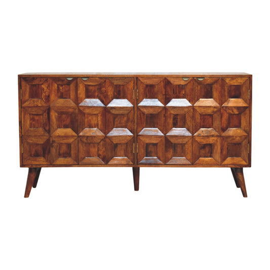 Solis Carved Chestnut Sideboard