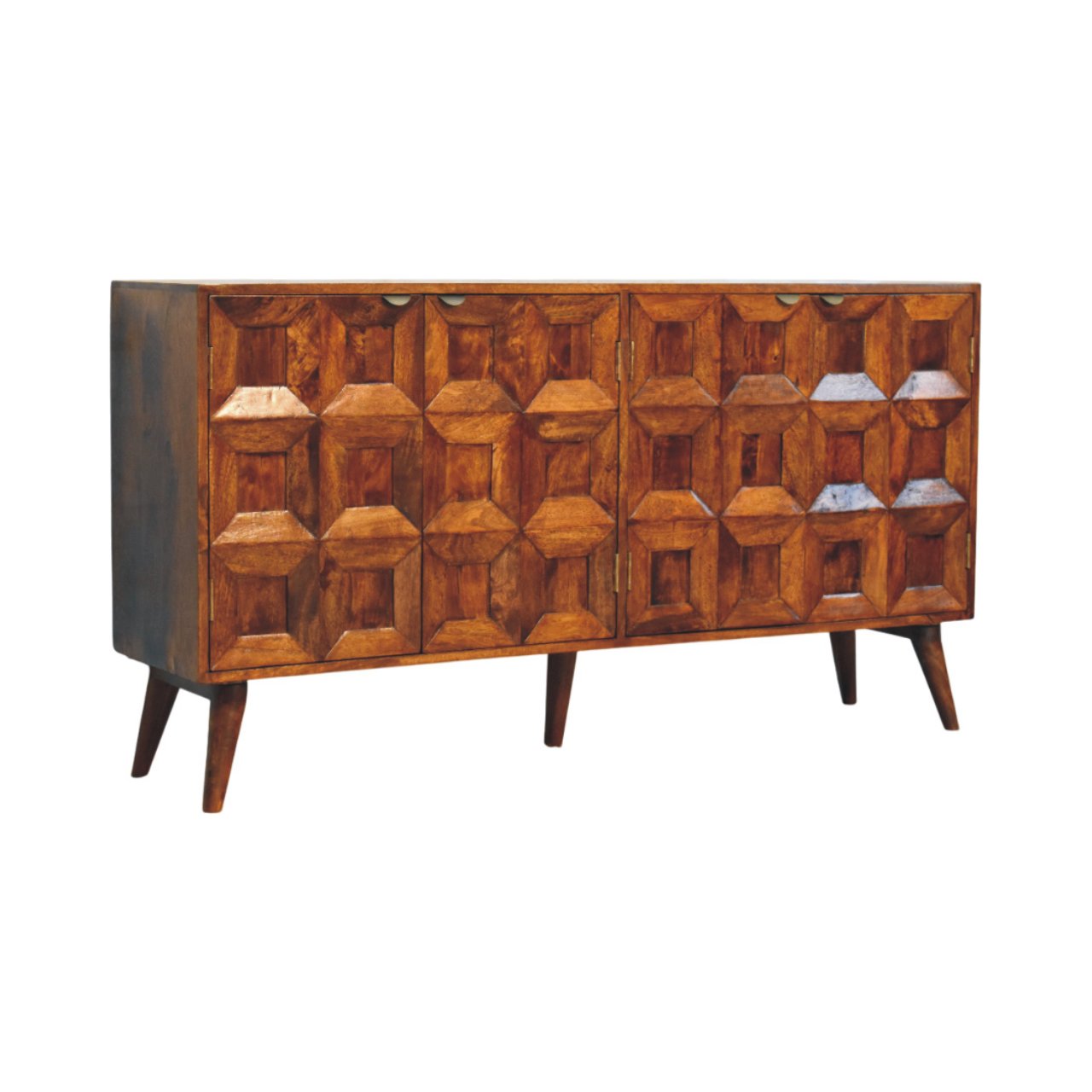 Solis Carved Chestnut Sideboard