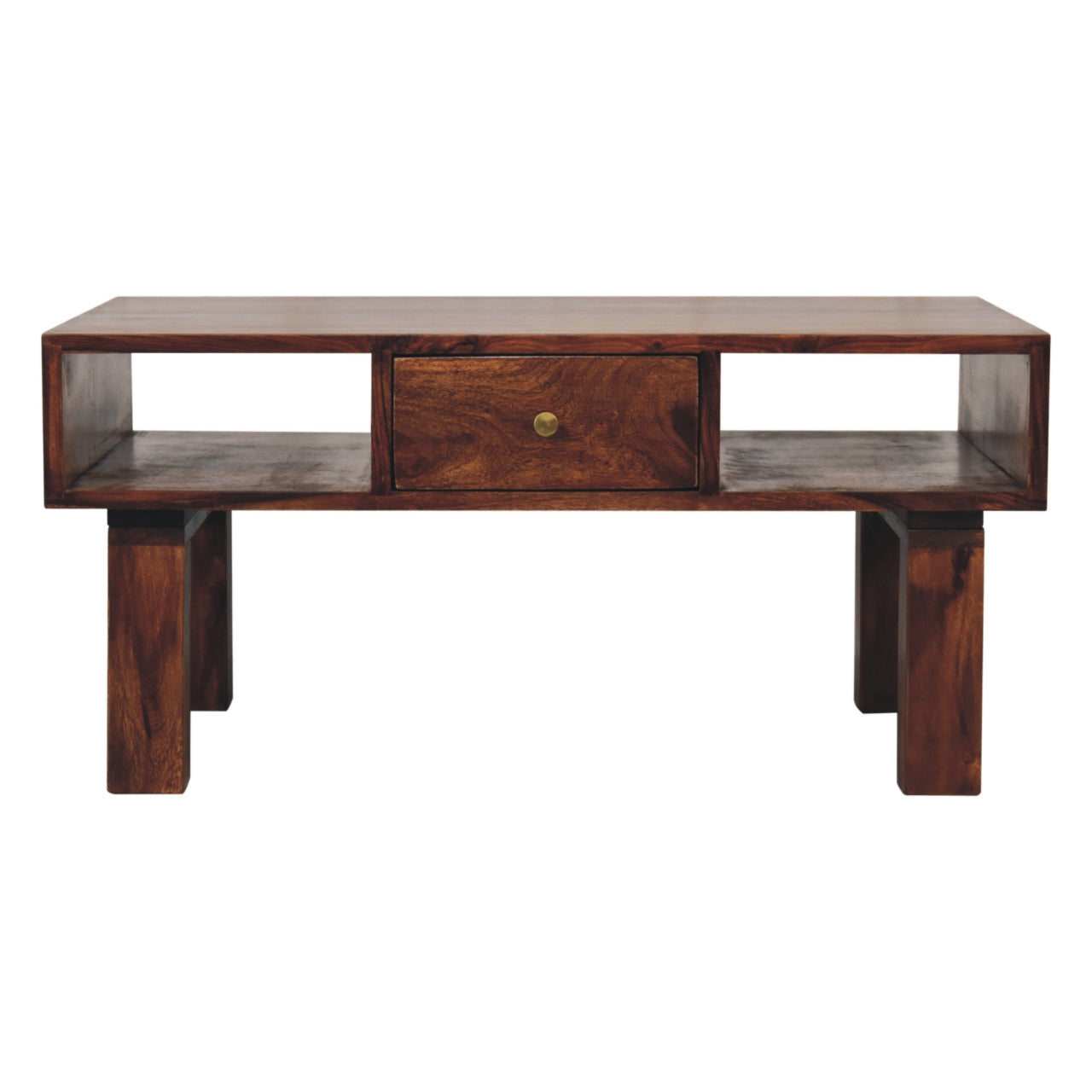 Tula Chestnut Finished Sheesham Wood Coffee Table
